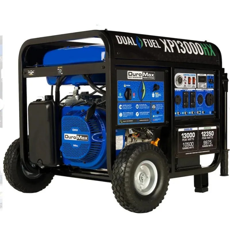 Generador Duromax / Portatil XP1300HX Dual Fuel 13000W CO Alert 20HP