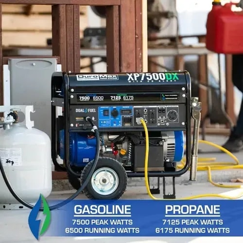 Generador Duromax XP7500DX Portatil Dual Fuel 7500W CO Alert 274CC(OPEN BOX)