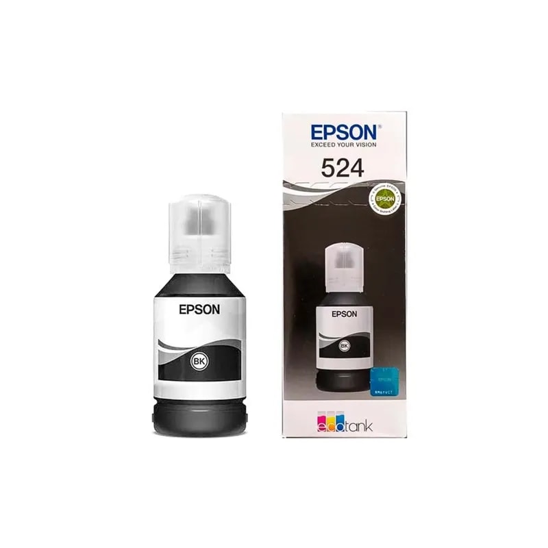 Botella Epson T524 Negro L6580 / L15150 / L15160 7500 Pags T524120-AL