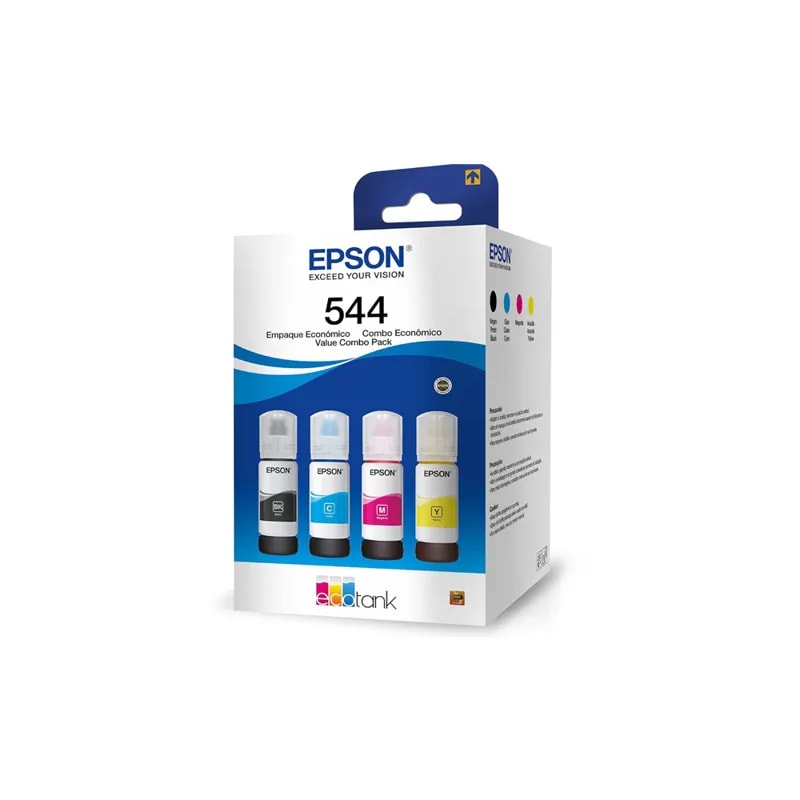 Botellas Epson T544 Pack 4 Negro / Cyan / Magenta / Amarillo L3110 / L3150