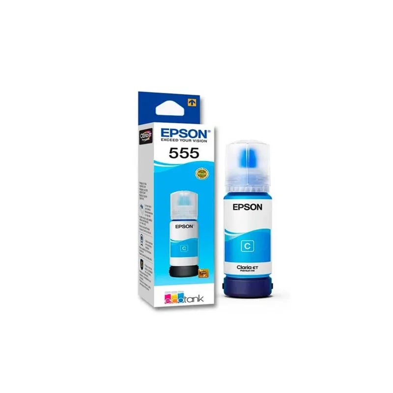 Botella Epson T555 Cyan L8160 / L8180 6200 Pags T555220-AL