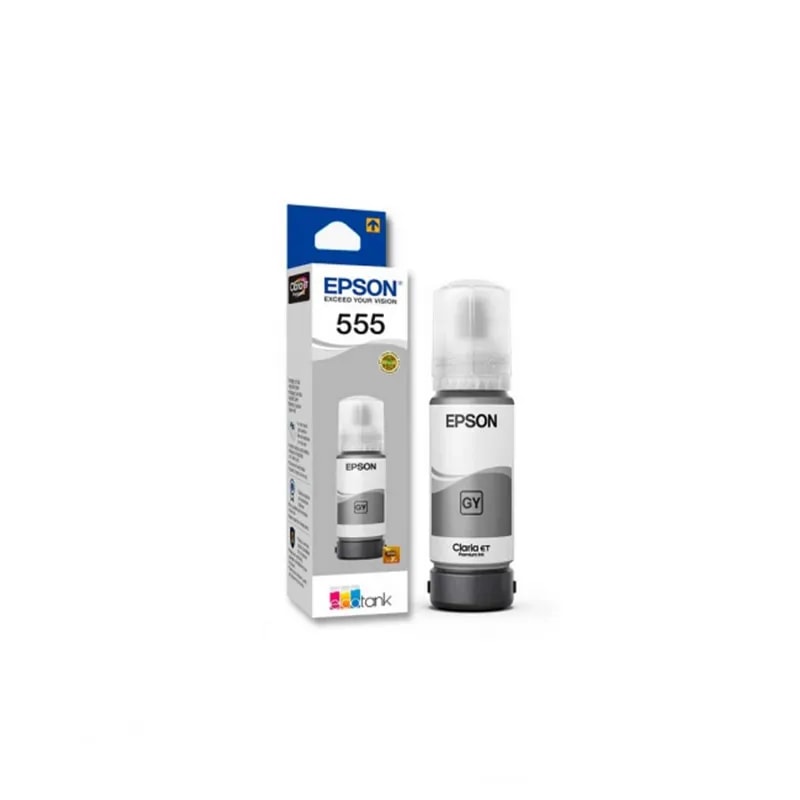 Botella Epson T555 Gris L8160 / L8180 6200 Pags T555520-AL