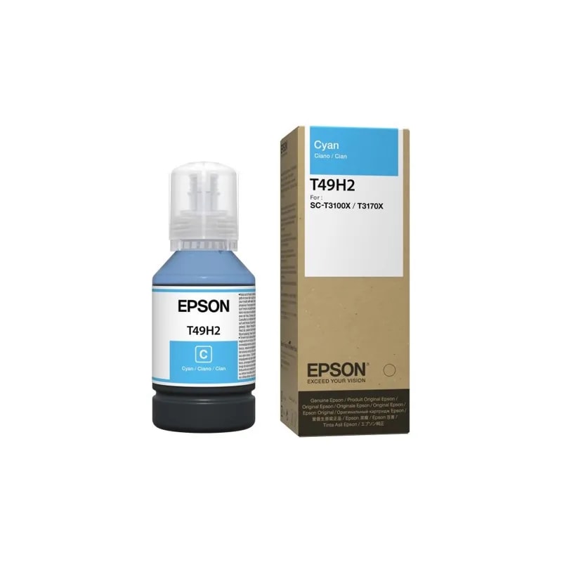 Botella Epson T49H2 Cyan Surecolor T3170X 140ML C13T49H200