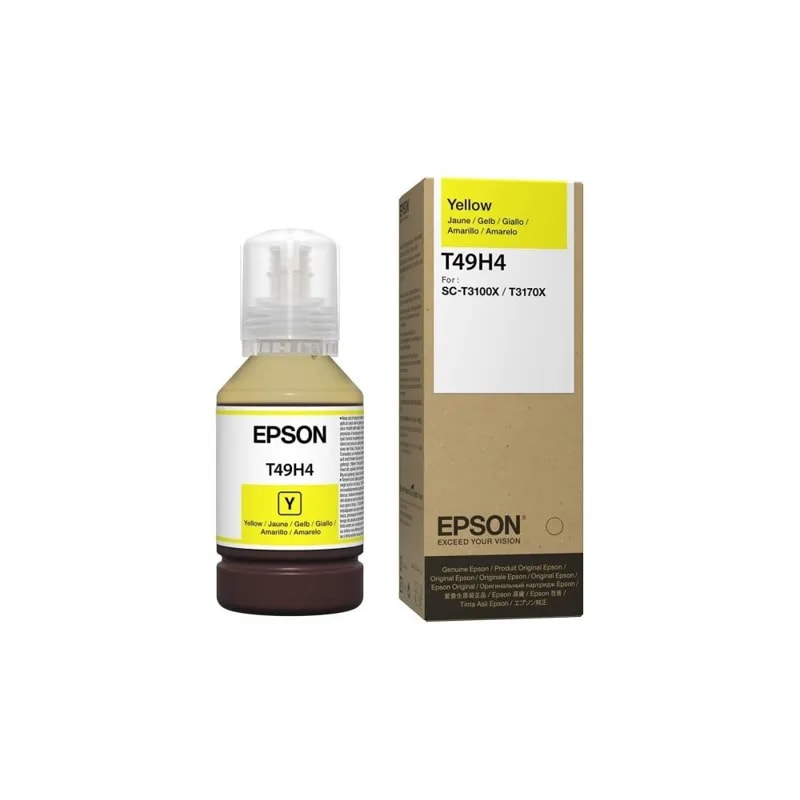 Botella Epson T49H4 Amarillo Surecolor T3170X 140ML C13T49H400