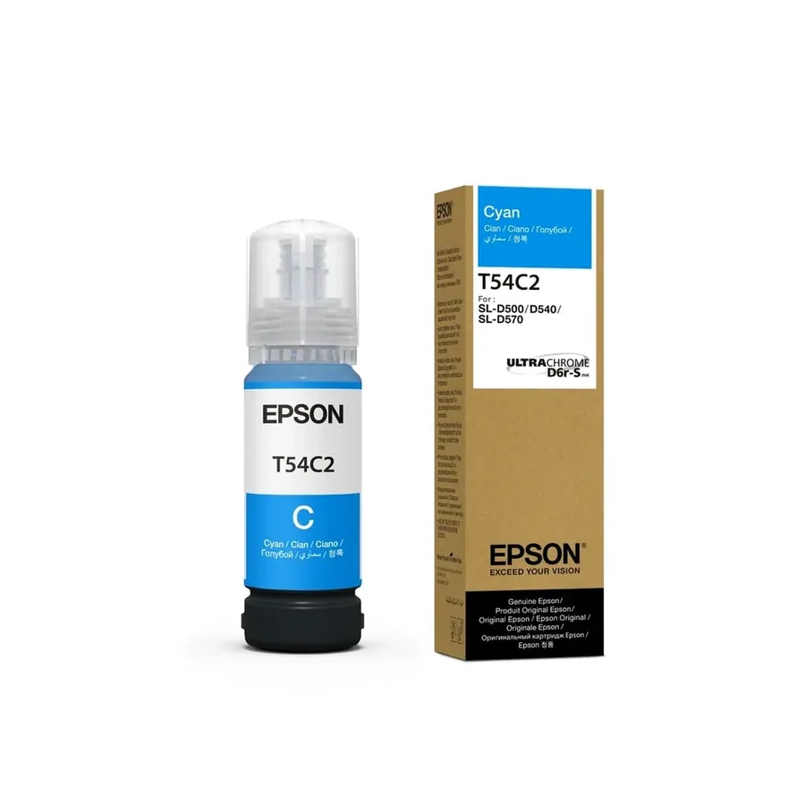 Epson T54C Cyan Ultrachome D6R-S SL-D570 70ML T54C220
