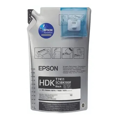 Tinta Epson 741X1 Negro HDK Ultrachrome F6200 / F7200 / F9200 / F9370 6 Litros C13T741X20