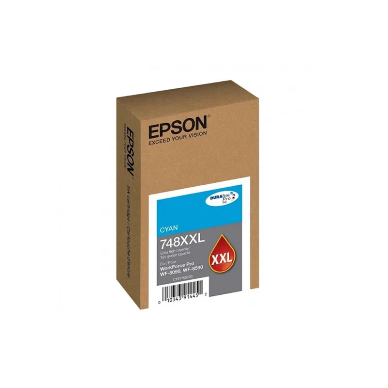 Tinta Epson T748XXL Cyan WF6090 / 6590 7000 PAG T748XXL220-AL