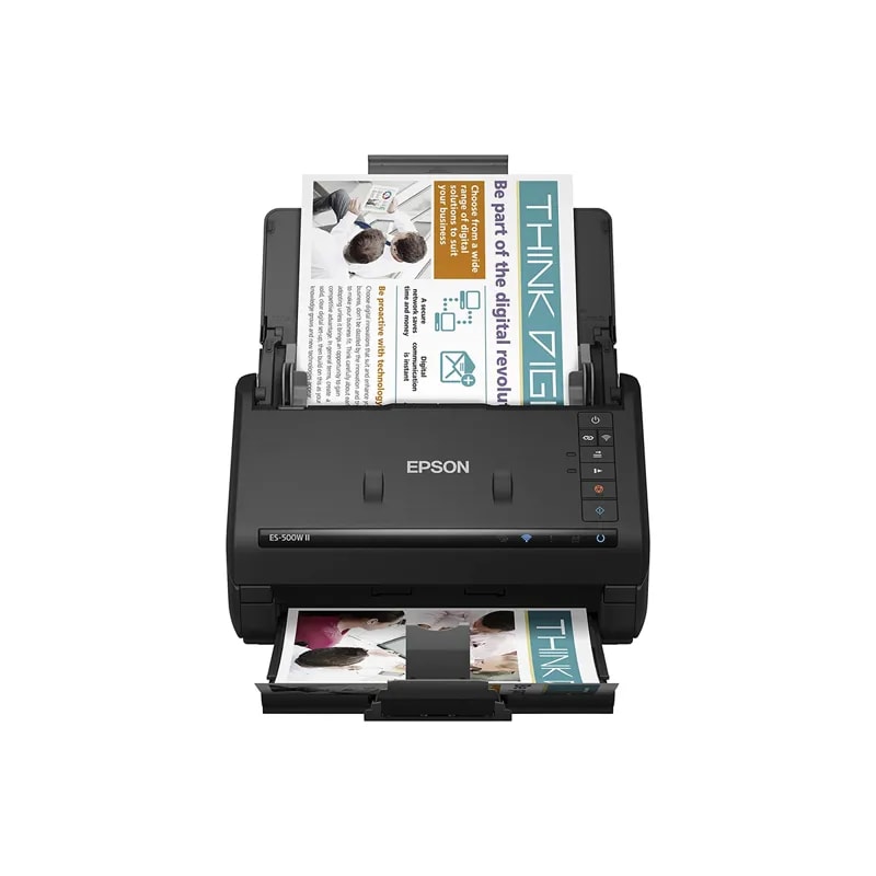 Escaner Epson ES-500W II 35PPM / 70IPM ADF / Duplex Inalambrico / RED Opcional B11B263201