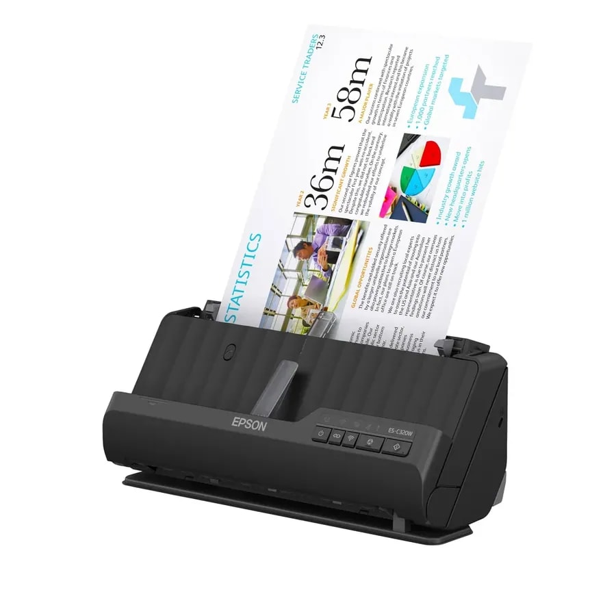 Escaner Epson ES-C320W Inalambrico 30PPM 60IPM ADF USB B11B270201
