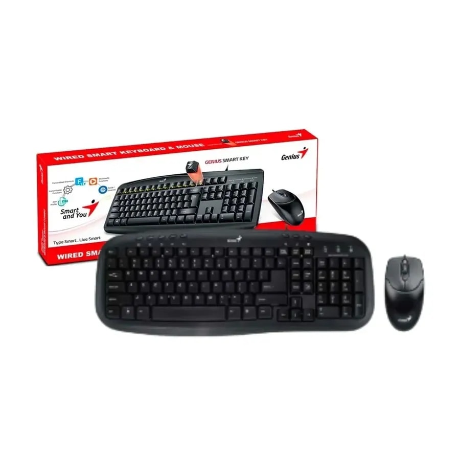 Combo Teclado Y Mouse Genius KM-200 USB Negro