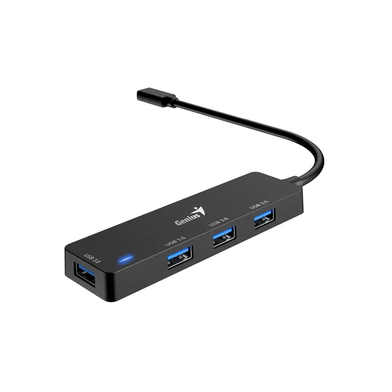 HUB Genius UH-400 USB Tipo-c A 4 Puertos Usb-a 3.0 / WIN 8 / 10 / 11 / MAC OS 13.5 / Android OS /