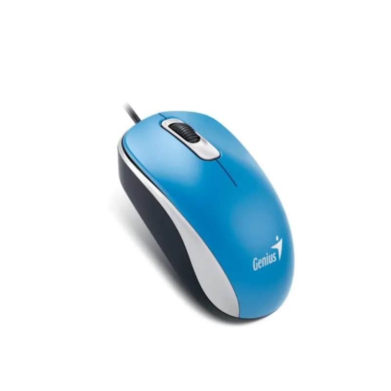 Mouse USB Genius DX-110 Azul / 3 Botones / 1000DPI / Windows Y MAC