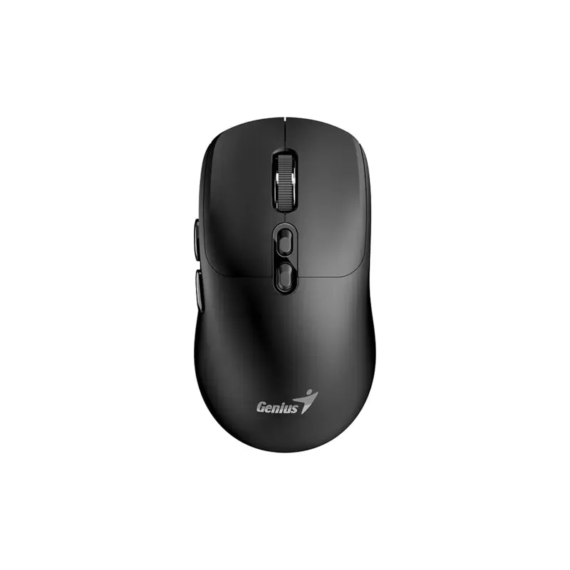 Mouse Genius NX-8080S Wireless Y BT Negro / AI Copilot / 7 Botones / 1600 DPI / Pila AA / WIN MAC