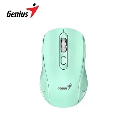 Mouse Genius NX-8025S Wireless Aguamarina / Dis. Ergo. / Silent / AI Copilot / 4 Botones / 1200 DPI