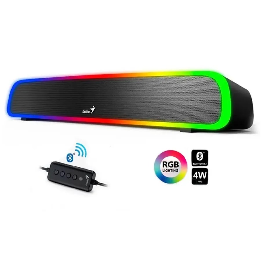 Parlante Genius Soundbar 220BT RMS 4W / Usb-a O C / BT / Colot Negro