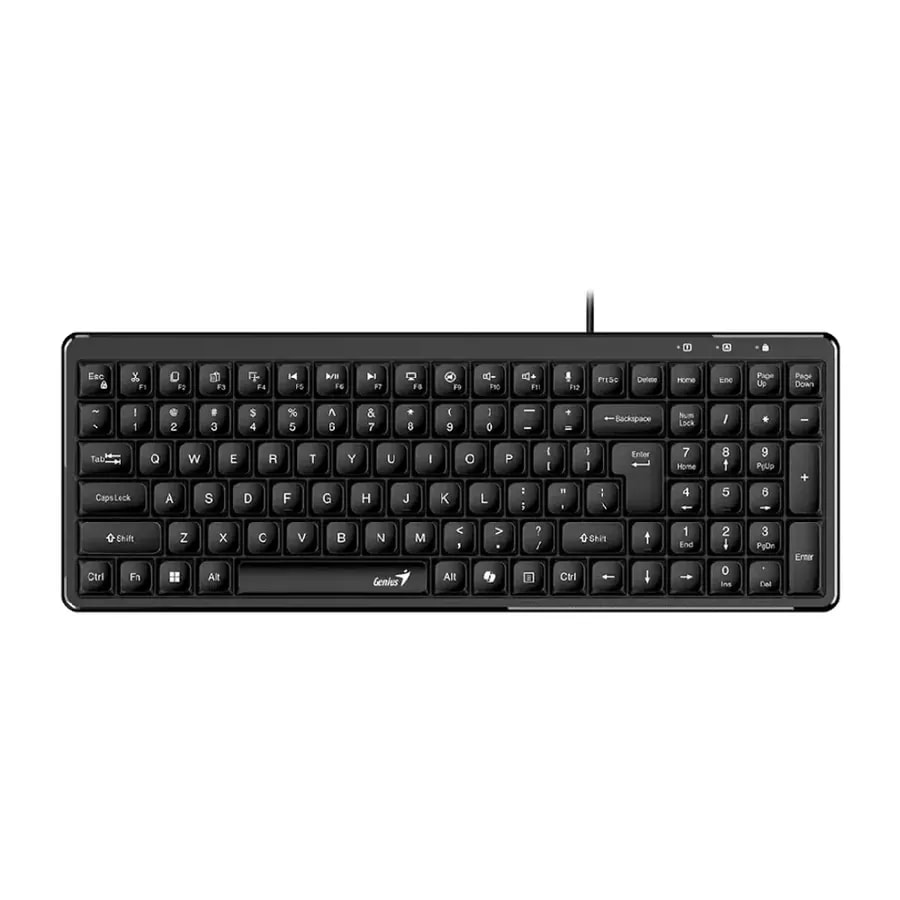 Teclado / Genius Luxemate 120 / Negro / USB / Compacto / WIN 11 / MAC OS X 10.8