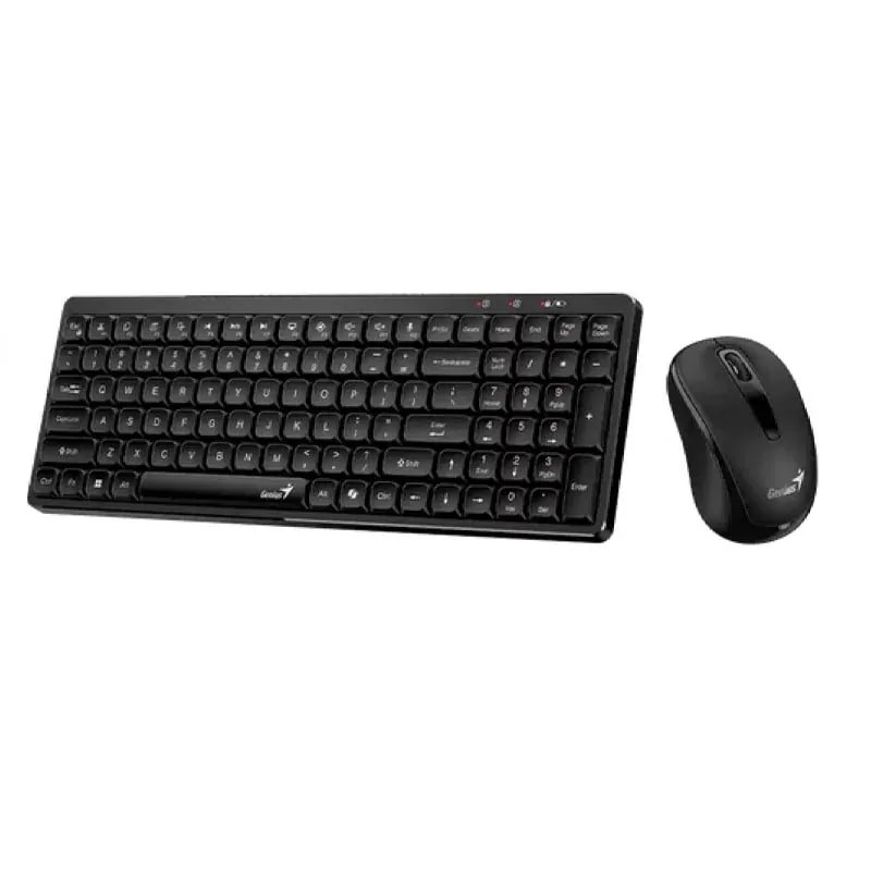 Teclado Genius Luxemate Q7100BT Negro / Wireless / Doble Modo / RF 2.4GHZ / AI Copilot / Pila AAAX2
