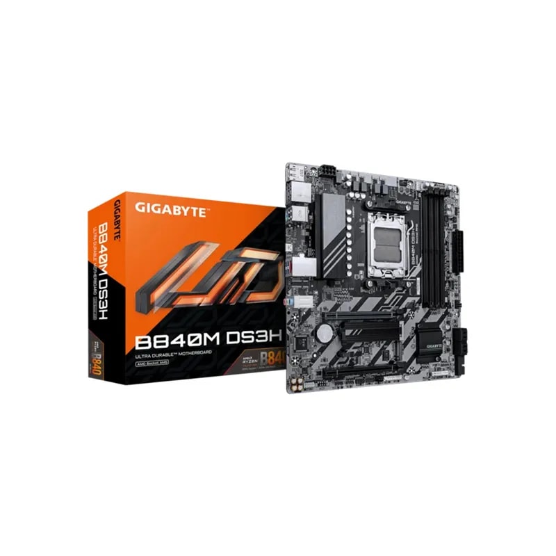 Mainboard Gigabyte B840M DS3H AM5 DDR5 Hasta 256GB PCIE 4.0 Micro ATX