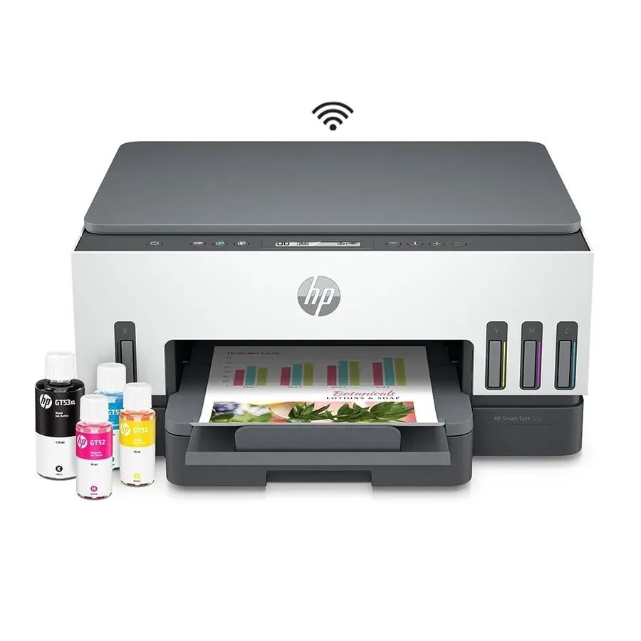 Impresora HP 720 Smart Tank MFP / WIFI / Duplex / WIN / MAC / Apml / RED 15PPM / 9PPMC GT53 / 52