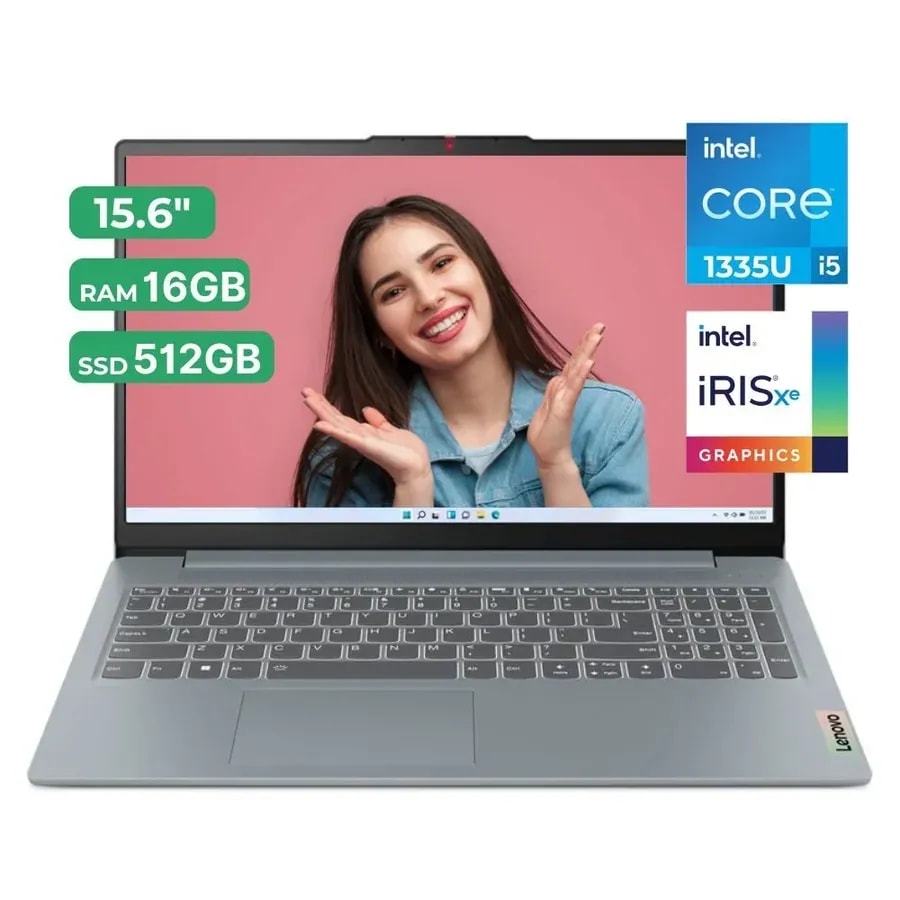Computador Lenovo Portatil Ideapad Slim 3 15IRU8 Core I5 1335U 16GB / 256GB 15.6 FHD Arctic Grey