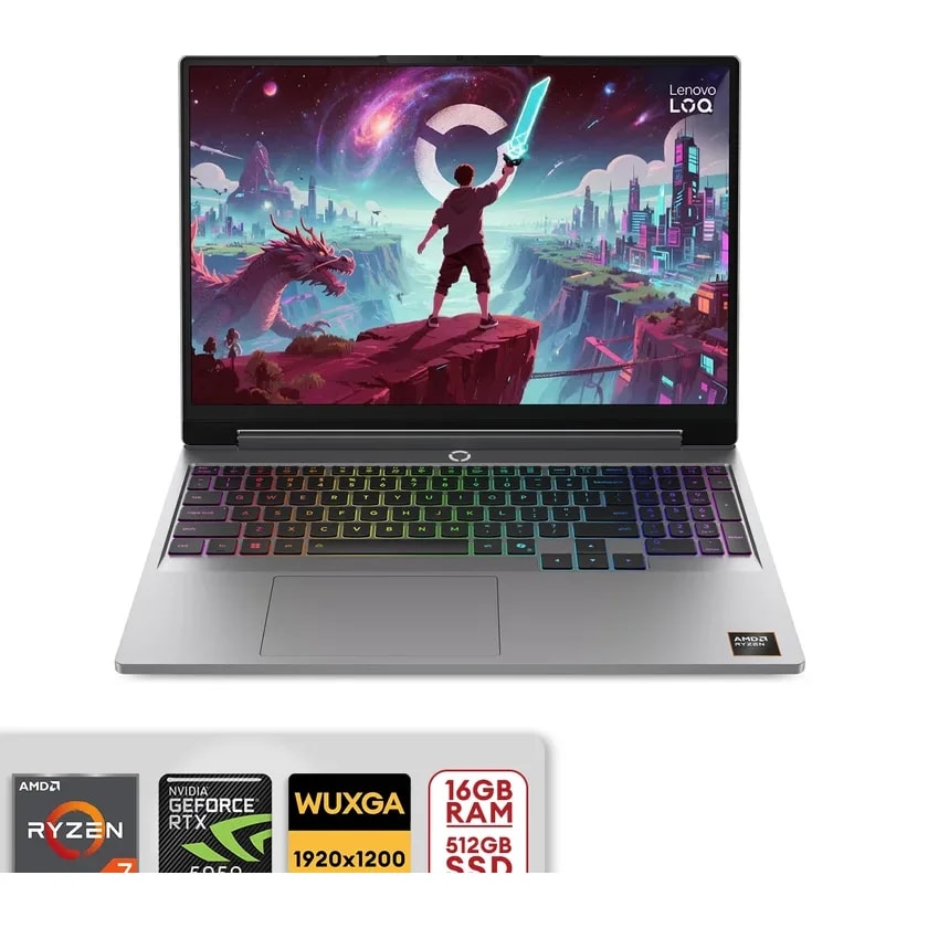 Computador Lenovo Portatil LOQ 15AHP11 Ryzen 7 250 16GB / 512GB 15.3PULG 165HZ RTX 5050 8GB Eclipse