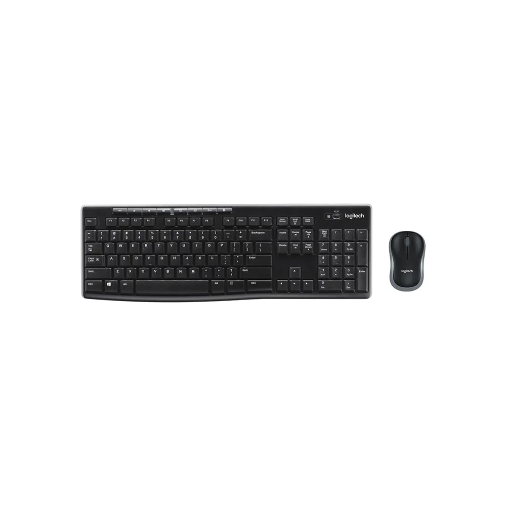 Combo Logitech Teclado Y Mouse MK270 / Wireless / Num-pad / Resist.salpicaduras / Teclas Concavas
