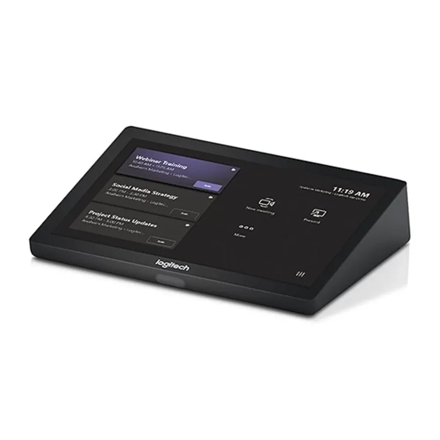 Controlador Logitech TAP Scheduler / Pant. Tactil 10.1 P. / 400 Nits / Antihuella / Color Grafito
