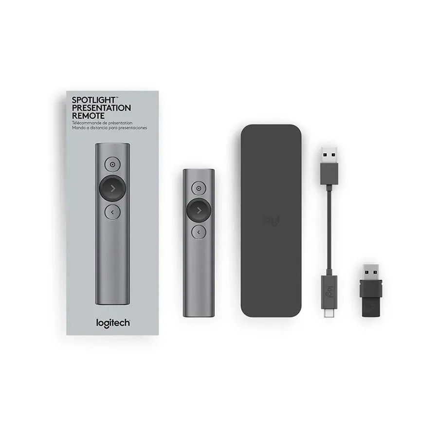 Presentador Logitech Spotlight Presentation Remote / Bluetooth-usb / Digital Para Pantallas / 2.4
