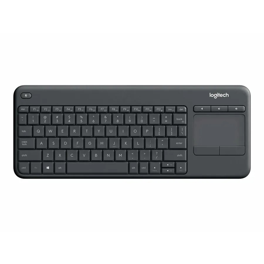 Teclado Logitech K400 Plus Wireless Touch / 2.4 GHZ / Negro
