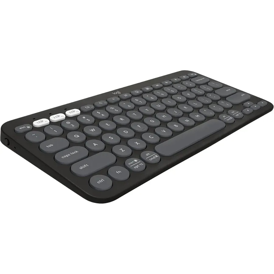 Teclado Logitech Pebble Keys 2 K380S / Bluetooht / Hasta 3 Dipstvos / Spanish Layout / OFF White