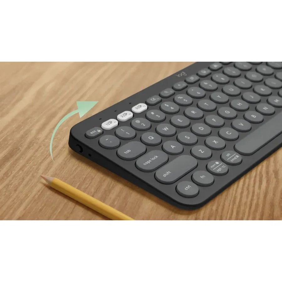 Teclado Logitech Pebble Keys 2 K380S / Bluetooht / Hasta 3 Dipstvos / Spanish Layout / Rose