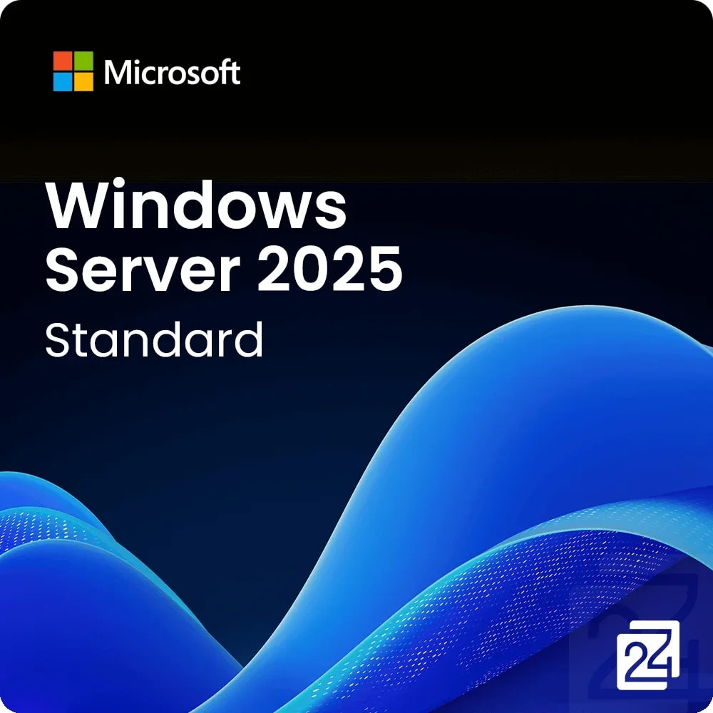 Software Microsoft Windows Server 2025 Standard - 8 Core License Pack 1 Year