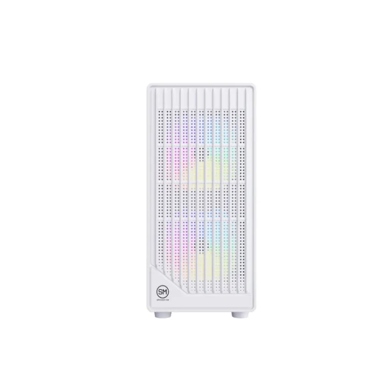 Case Speedmind Midtower Gamer 3X120 MM FAN Vidrio Templado Blanco