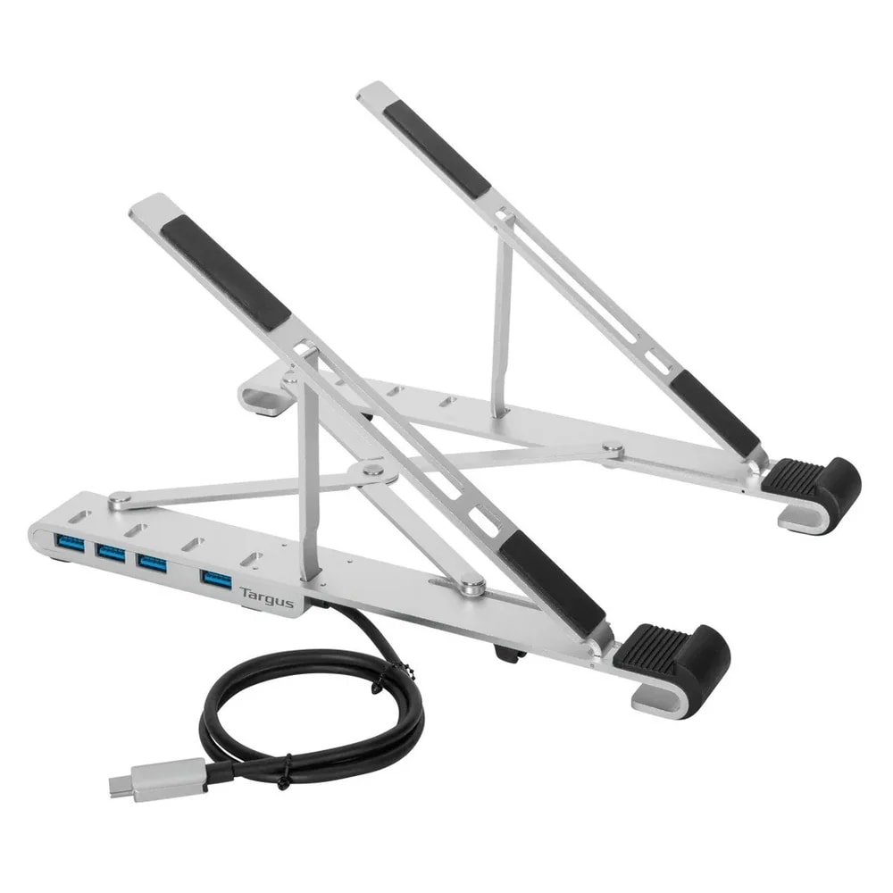 Accesorio Targus Soporte Portatil Con HUB / Usb-a X4 / Hasta 100W / 5 Niveles / Aluminio /