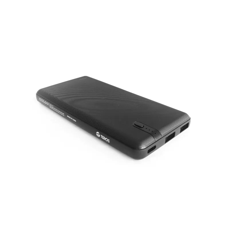 Power Bank Teros TE-7053N 10000MAH / PD20W / Litio Grado A / Entrada Usb-c / 2 Salidas Usb-a