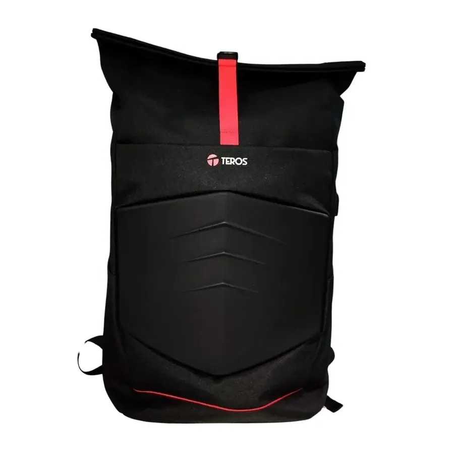 Mochila Teros TE-9048NV Notebook Hasta 15.6 / Gamer / Poliester Negro / Interior Negro.