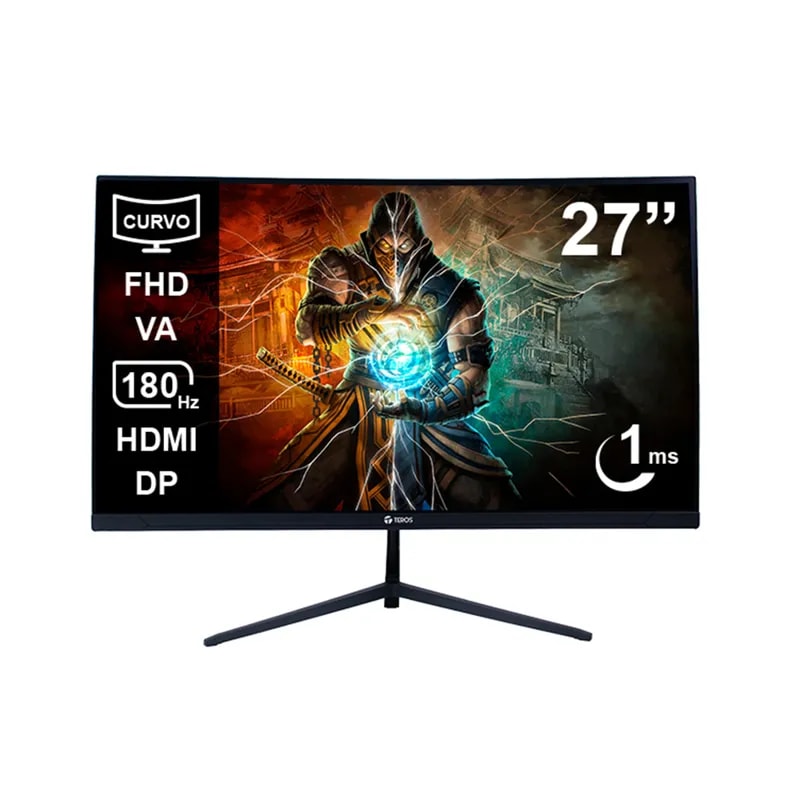 Monitor Teros TE-2787G 27 pulg / VA Curvo / Full HD / 180 HZ