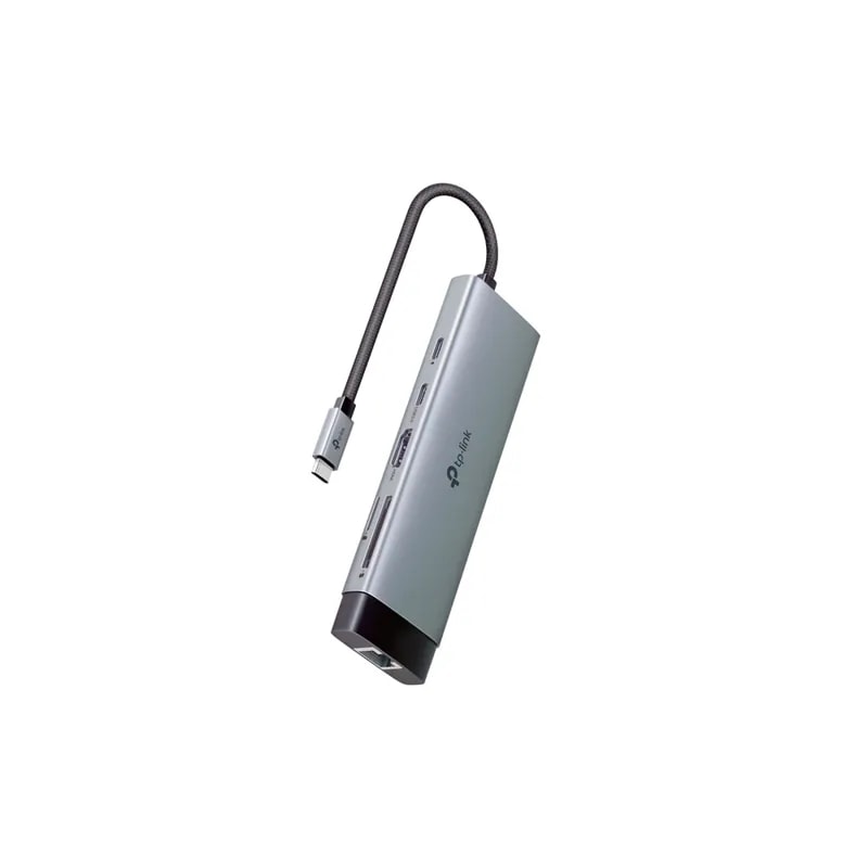 Convertidor TP-Link HUB UH9120 9 En 1 / HDMI / USB Tipo C X2 / RJ 45 / 5GBPS / USB Tipo A X3