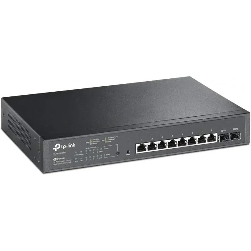 Switches TP-Link SG2210MP / 10 Puertos Jetstream / 8 Puertos POE / L2 / 150W / Administrable