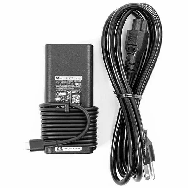 Cargador Black Para Portatil Dell Corporativo Tipo Usb-c De 65W Nema 5-15P *garantia 6M*