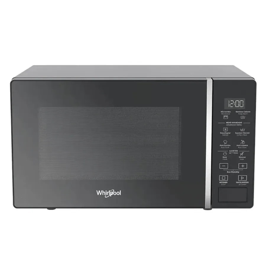 Microondas Whirlpool WM1807B 20 Litros Control Digital 5 Niveles 700W Negro