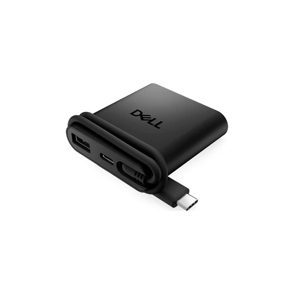 Adaptador Dell multipuerto Usb-c 4en1 DA225 USB-A,2xUSB-C,HDMI Negro 1Y