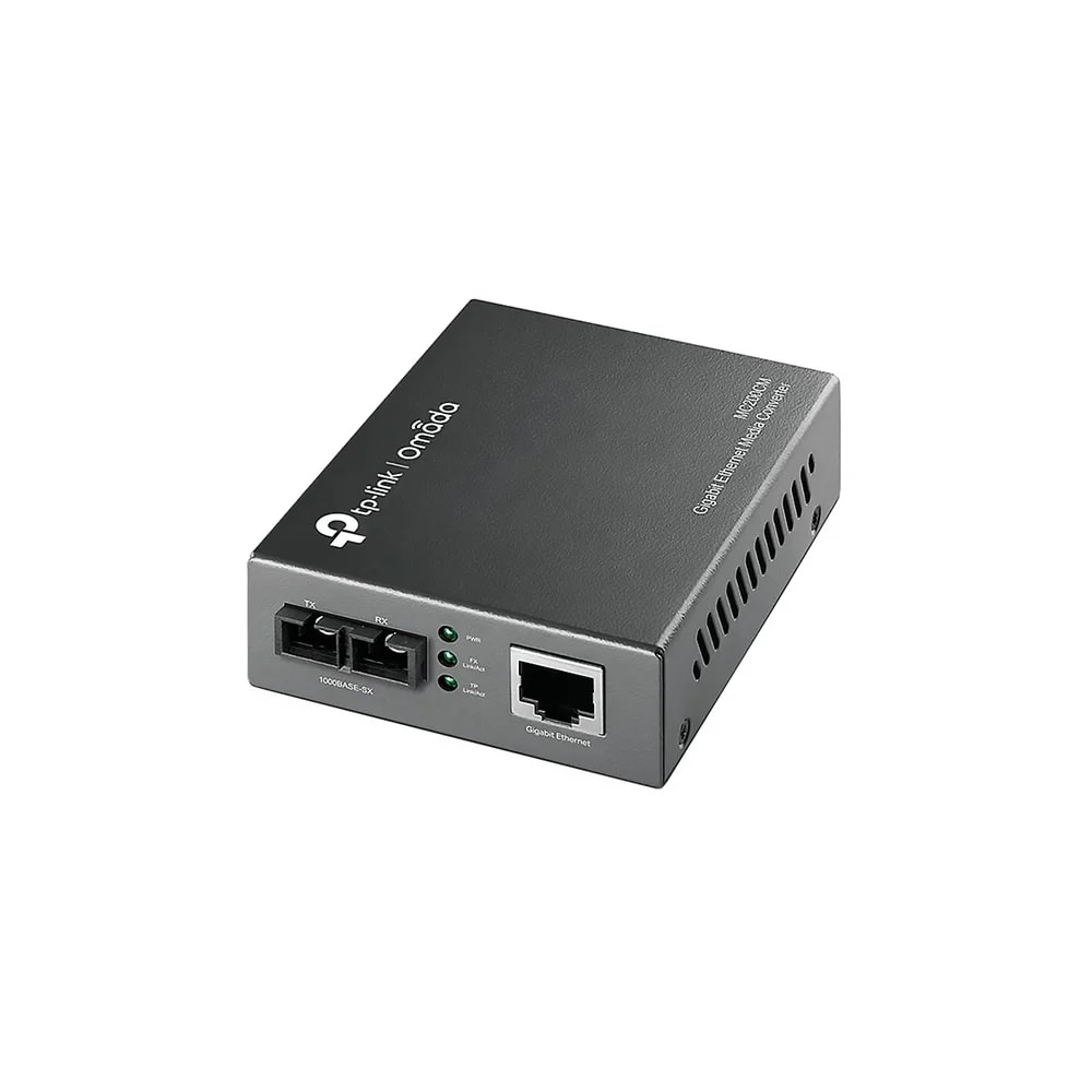 Convertidor Tp-link MC200CM Gigabit Mult-Mode 110-100-1000Mbps RJ45 Port Ext. Fiber hasta 0.55Km
