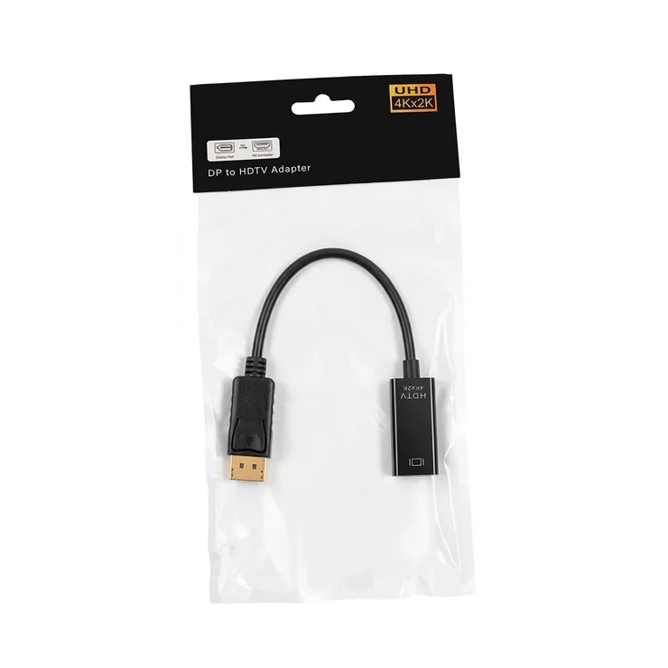Adaptador Display Port TO HDMI 15CM Negro