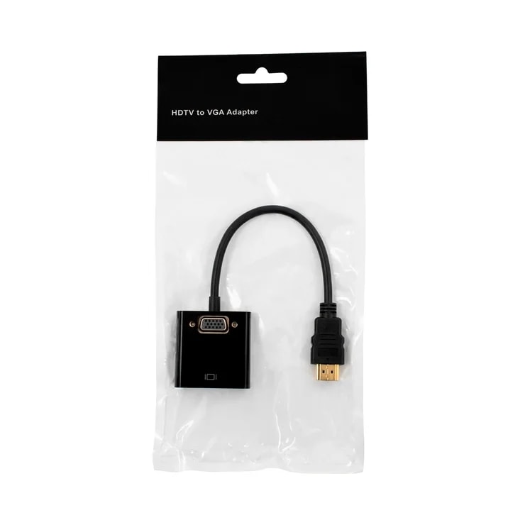 Adaptador HDMI TO VGA Negro