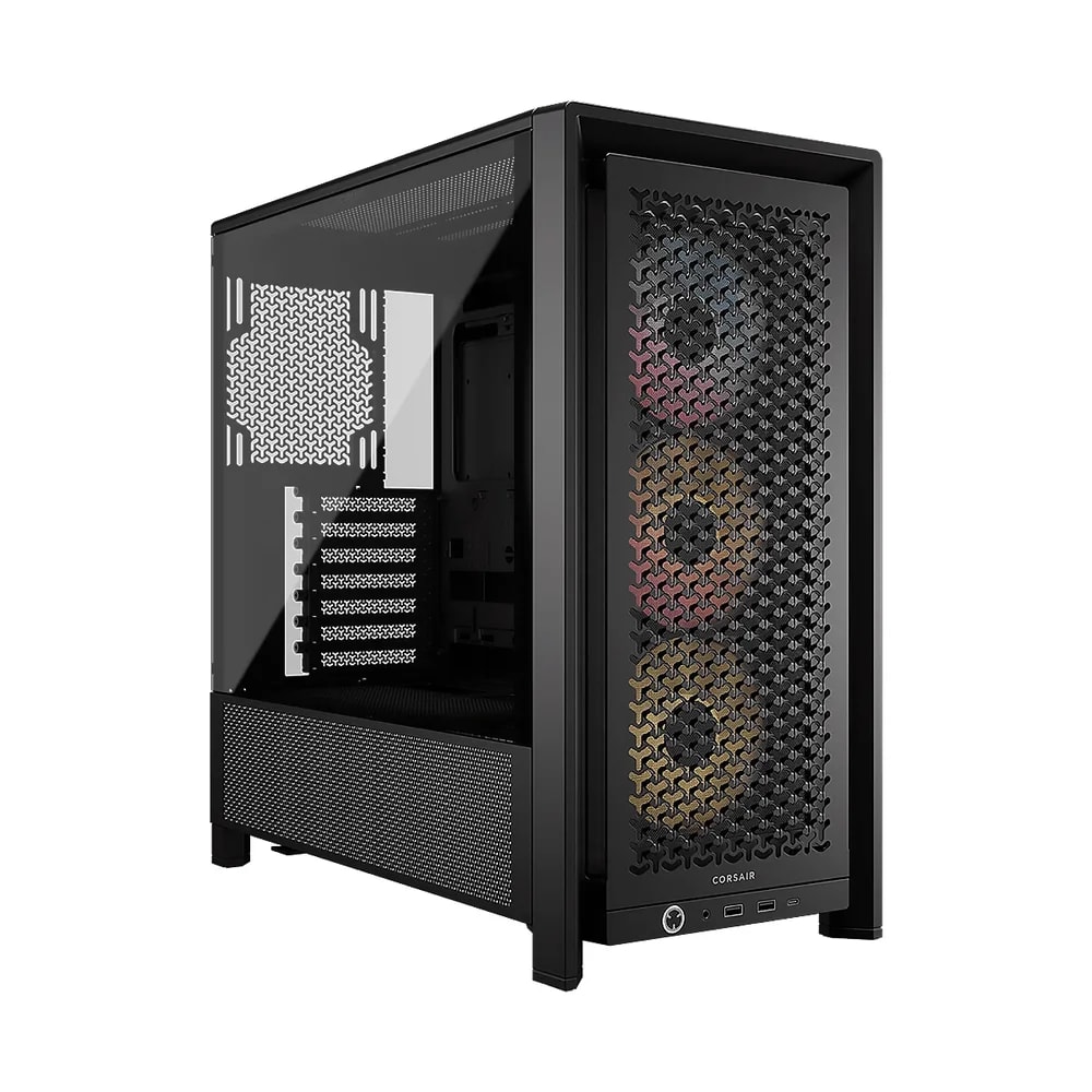 Case Corsair Frame 4000D RS ARGB Modular Mid-Tower Tempered Glass Usb-c 2USB-A Black