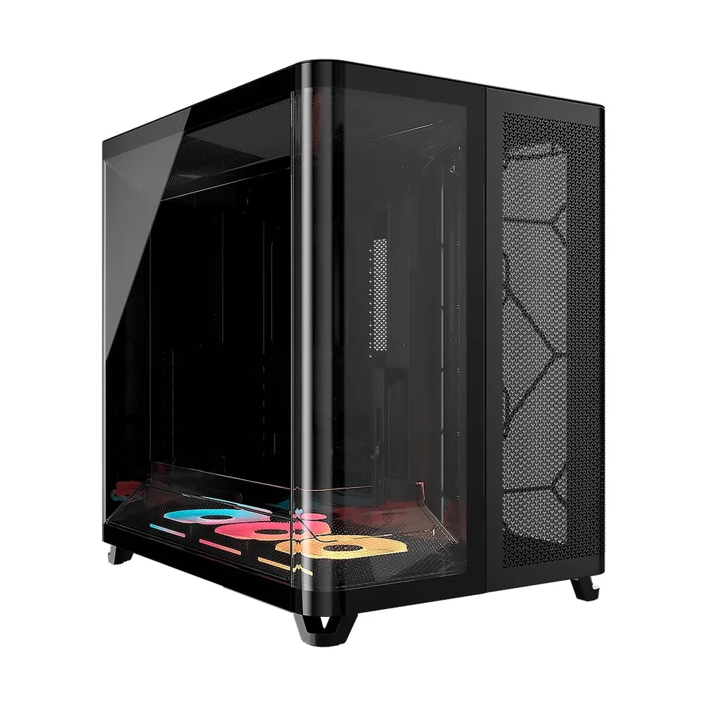 Case Corsair ATX Triple Cámara AIR 5400 Lx-r RGB iCUE Link Tempered 2USB3.2 HD-Audio Mid-Tower Black