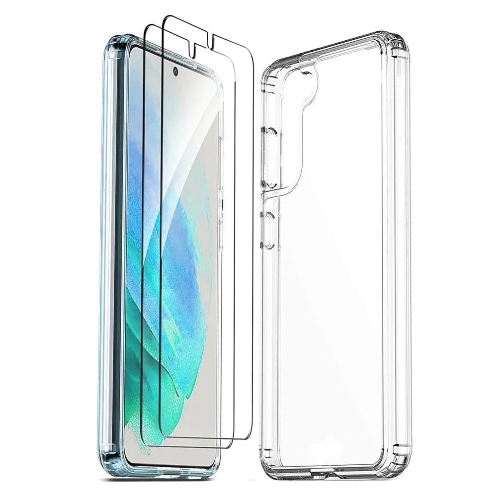 Case Para Celular Samsung Galaxy S21 6.2INCH-3 Protector Pantalla Transpartente