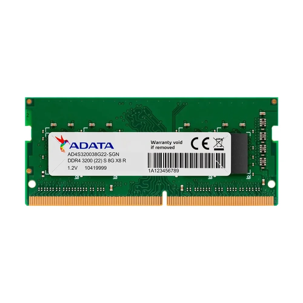 Memoria RAM So-dimm Adata 8GB PC-3200 DDR4 STD 1.2 260-PIN SGN