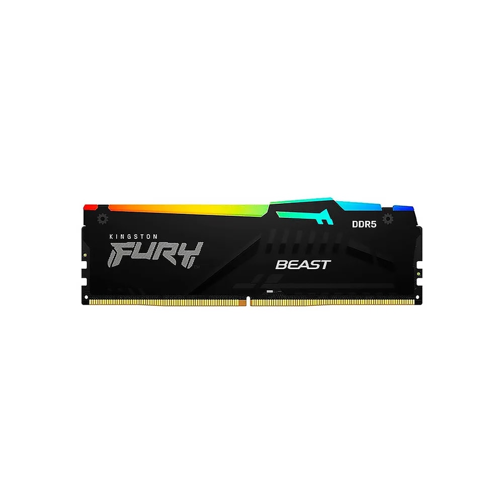 Memoria RAM Dimm Kingston Fury Beast Black RGB Expo 16GB CL32 DDR5-6400MTs